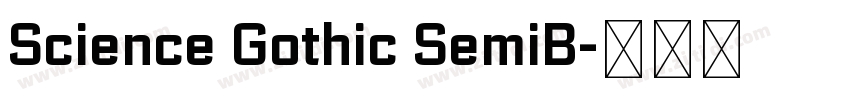 Science Gothic SemiB字体转换 Science Gothic SemiB字体转换